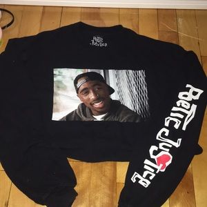 Tupac crop top